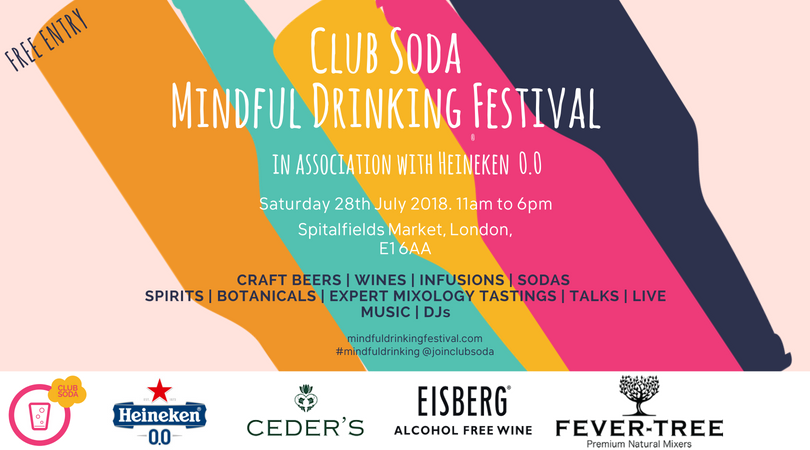 Mindful Drinking Festival 28 July 2018 London