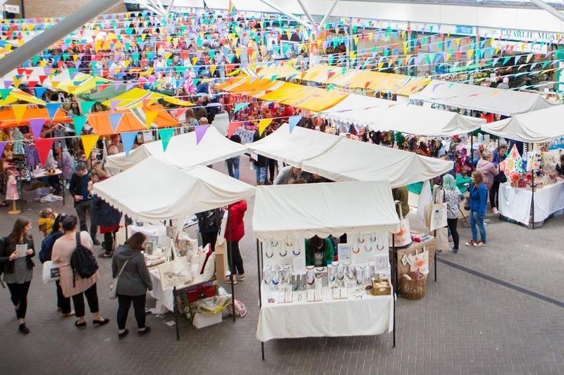 Views inside Brighton Open Market